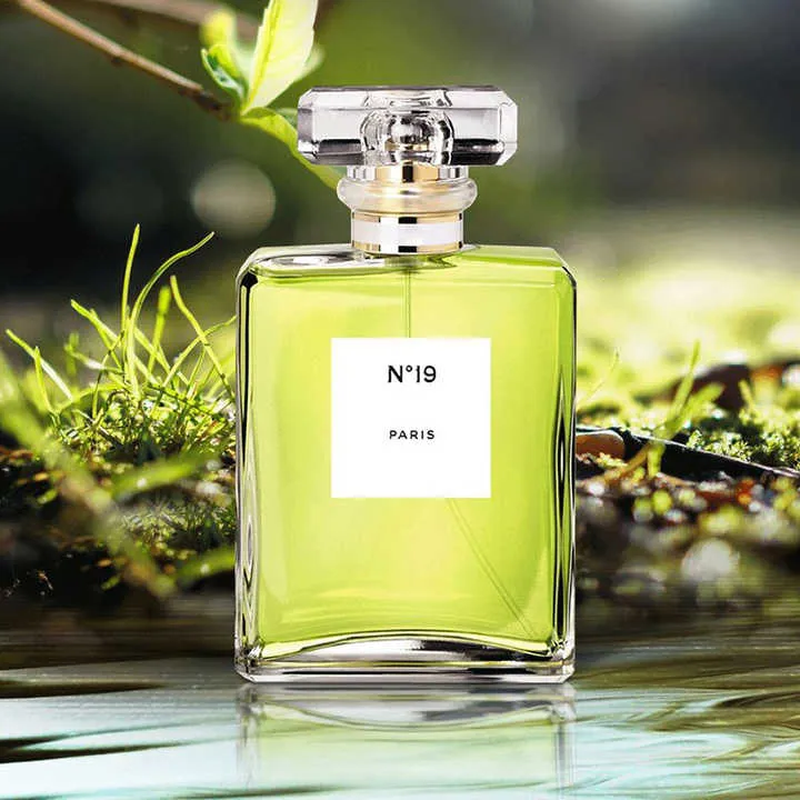 عطر كولونيا أو دو برفوم الأصلي عالي الجودة رقم 19 للنساء برائحة الليمون والخزامى والورد في زجاجة رذاذ زجاجية High Quality Original No.19 Eau De Parfum Cologne Women's Fragrance with Lemon Lavender Rose Aromas in Glass Mist Bottle
