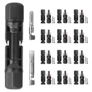 10 Pairs Solar Panel Connectors Solar Wire Adapter Male/Female IP67 Waterproof Connector Solar Panel Wire Connector