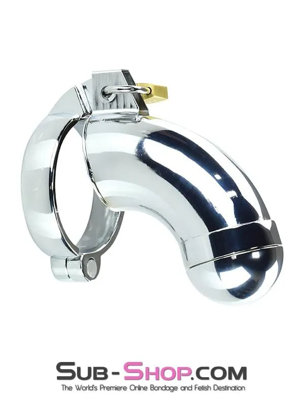 3783HS      Solid Steel Chastity with Removable Tip