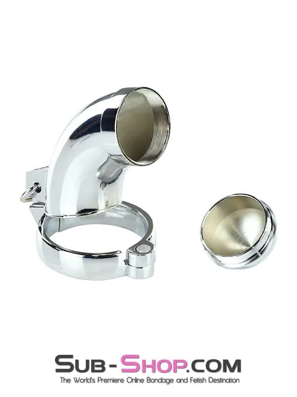 3783HS      Solid Steel Chastity with Removable Tip