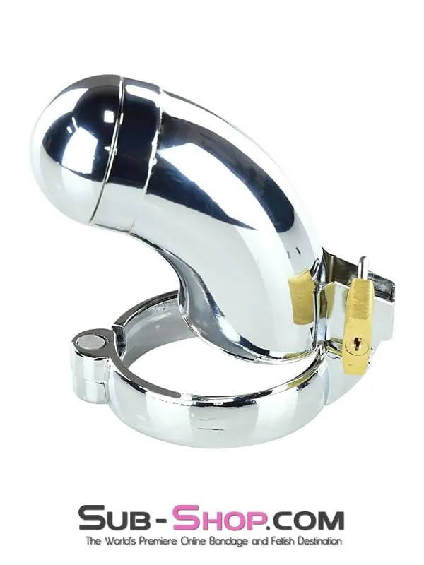 3783HS      Solid Steel Chastity with Removable Tip