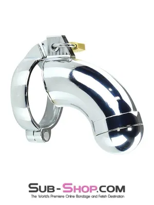 3783HS      Solid Steel Chastity with Removable Tip