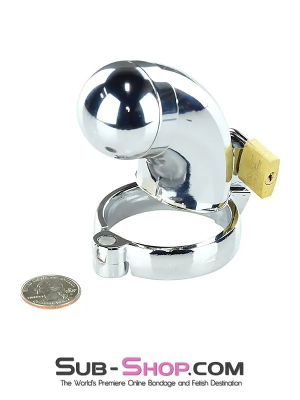 3783HS      Solid Steel Chastity with Removable Tip