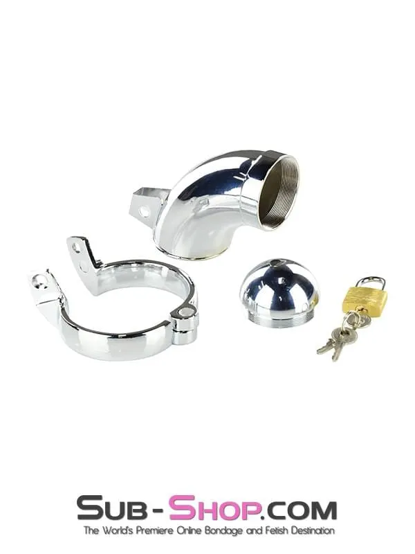 3783HS      Solid Steel Chastity with Removable Tip