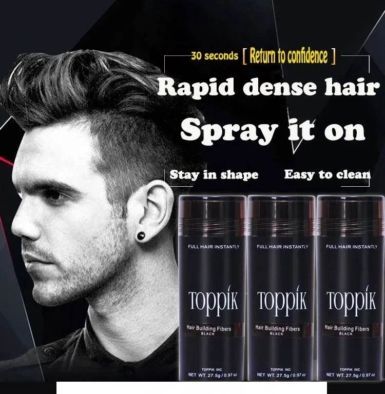 9 Color Hair Fibers Regrowth Powders Keratin Applicator Hair Growth Products Spray Pump Comb Beauty Health Tool