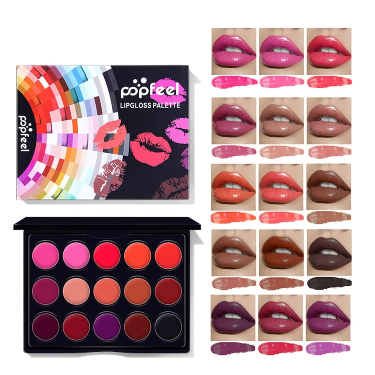 All-in-One Holiday Gift Makeup Set Cosmetic Essential Starter Bundle Include Eyeshadow Palette Lipstick Concealer Blush Mascara Foundation Face Powder - Makeup Kit for Women Full Kit