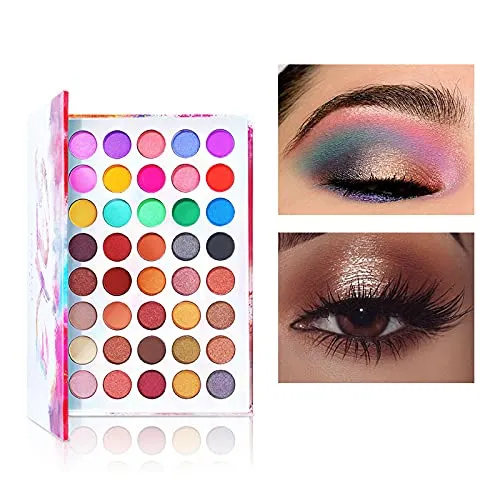 All-in-One Holiday Gift Makeup Set Cosmetic Essential Starter Bundle Include Eyeshadow Palette Lipstick Concealer Blush Mascara Foundation Face Powder - Makeup Kit for Women Full Kit