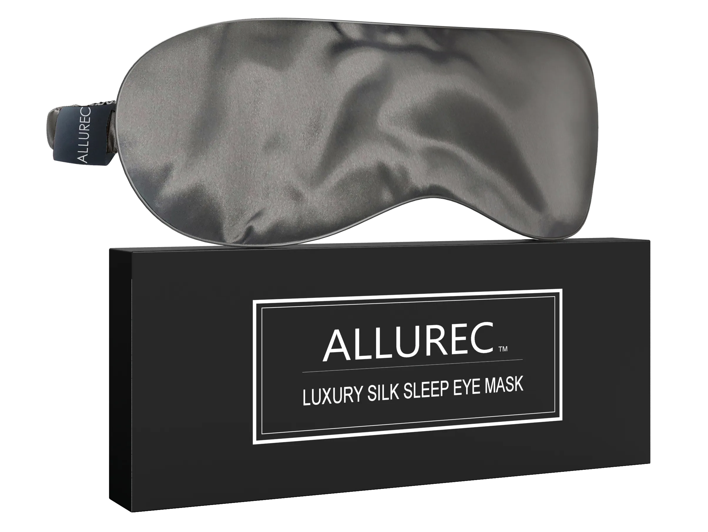 ALLUREC™ Luxury 100% Mulberry Silk Sleep Eye Mask. Top Grade 6A 22 Momme Long Silk.