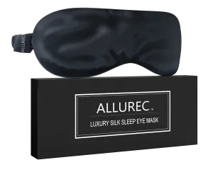 ALLUREC™ Luxury 100% Mulberry Silk Sleep Eye Mask. Top Grade 6A 22 Momme Long Silk.