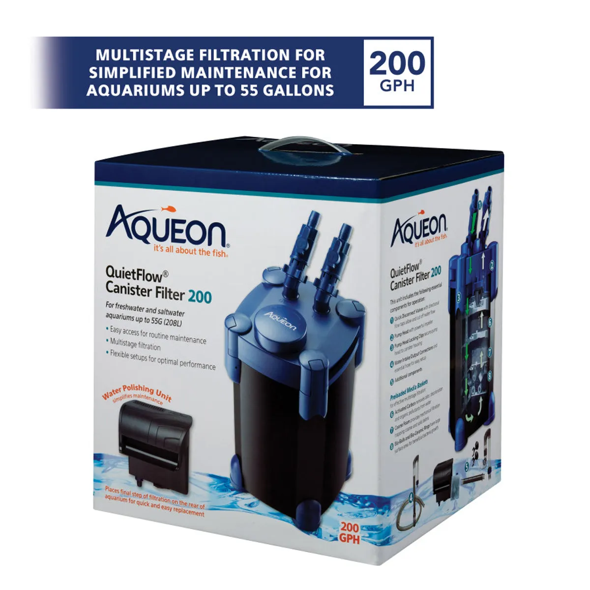 Aqueon QuietFlow Canister Filter 200