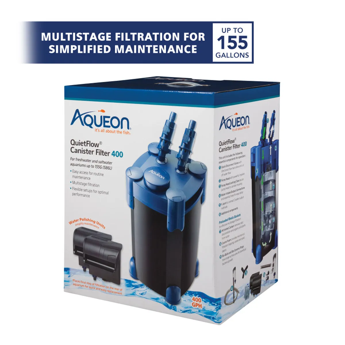 Aqueon QuietFlow Canister Filter 400