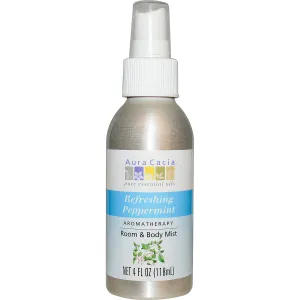 AURA CACIA - Room and Body Mist Refreshing Peppermint - 4 fl. oz. (118 ml)