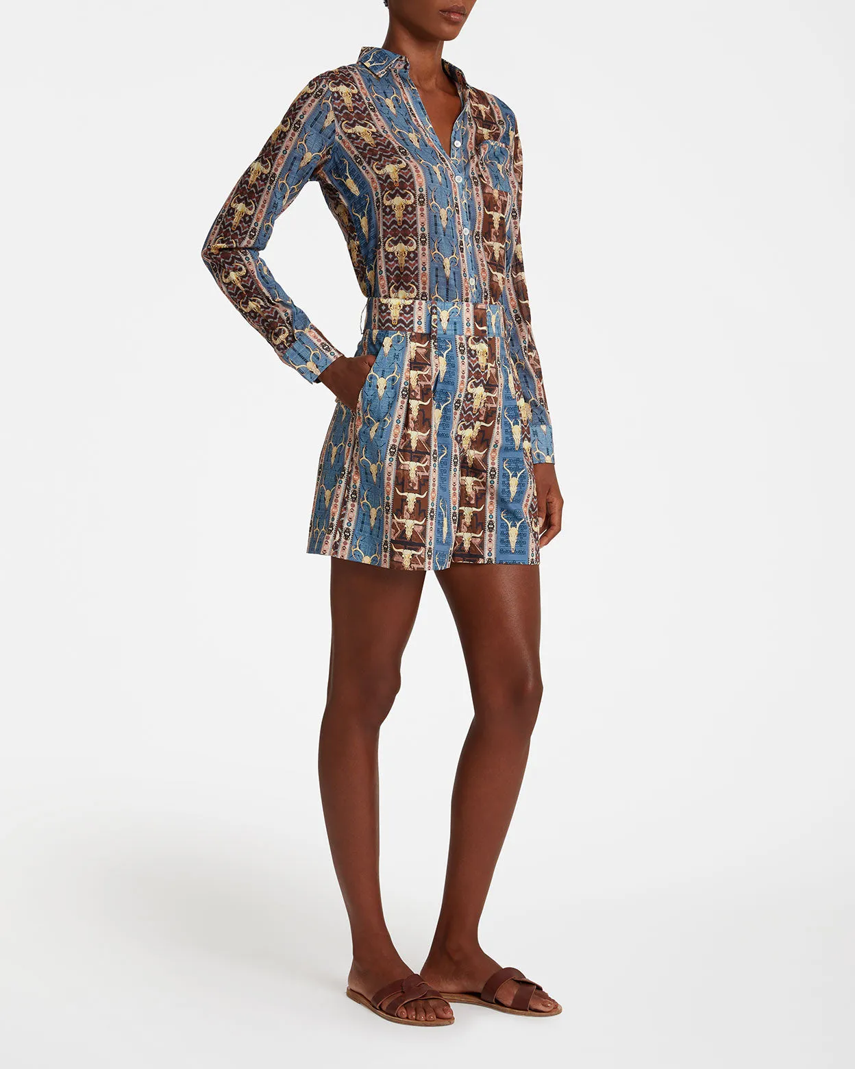 Beatrice Shorts in Arizona Print