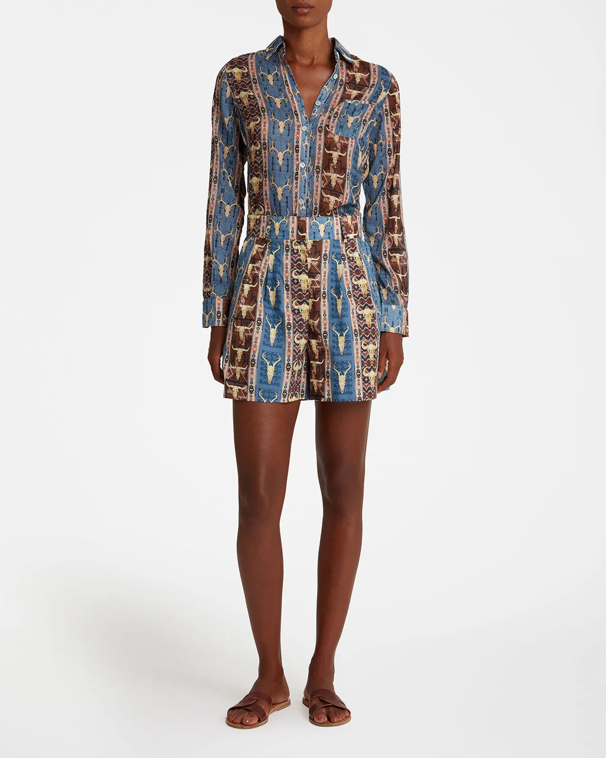 Beatrice Shorts in Arizona Print