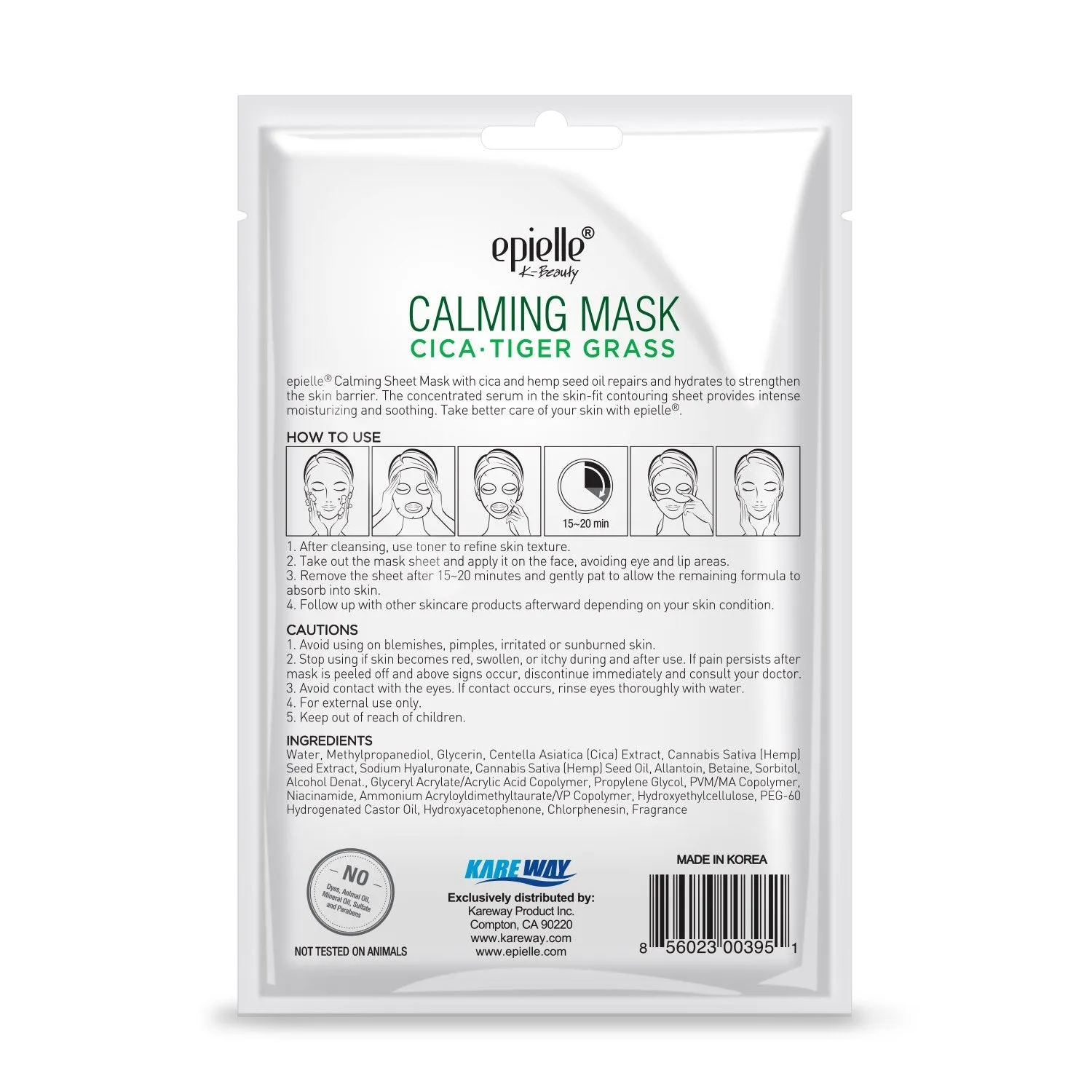 Calming Cica & Tiger Grass Sheet Mask