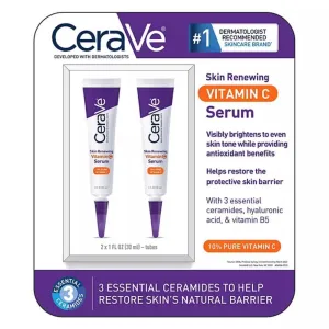 CeraVe - Skin Renewing Vitamin C Serum - 1 Oz - 2 Pack