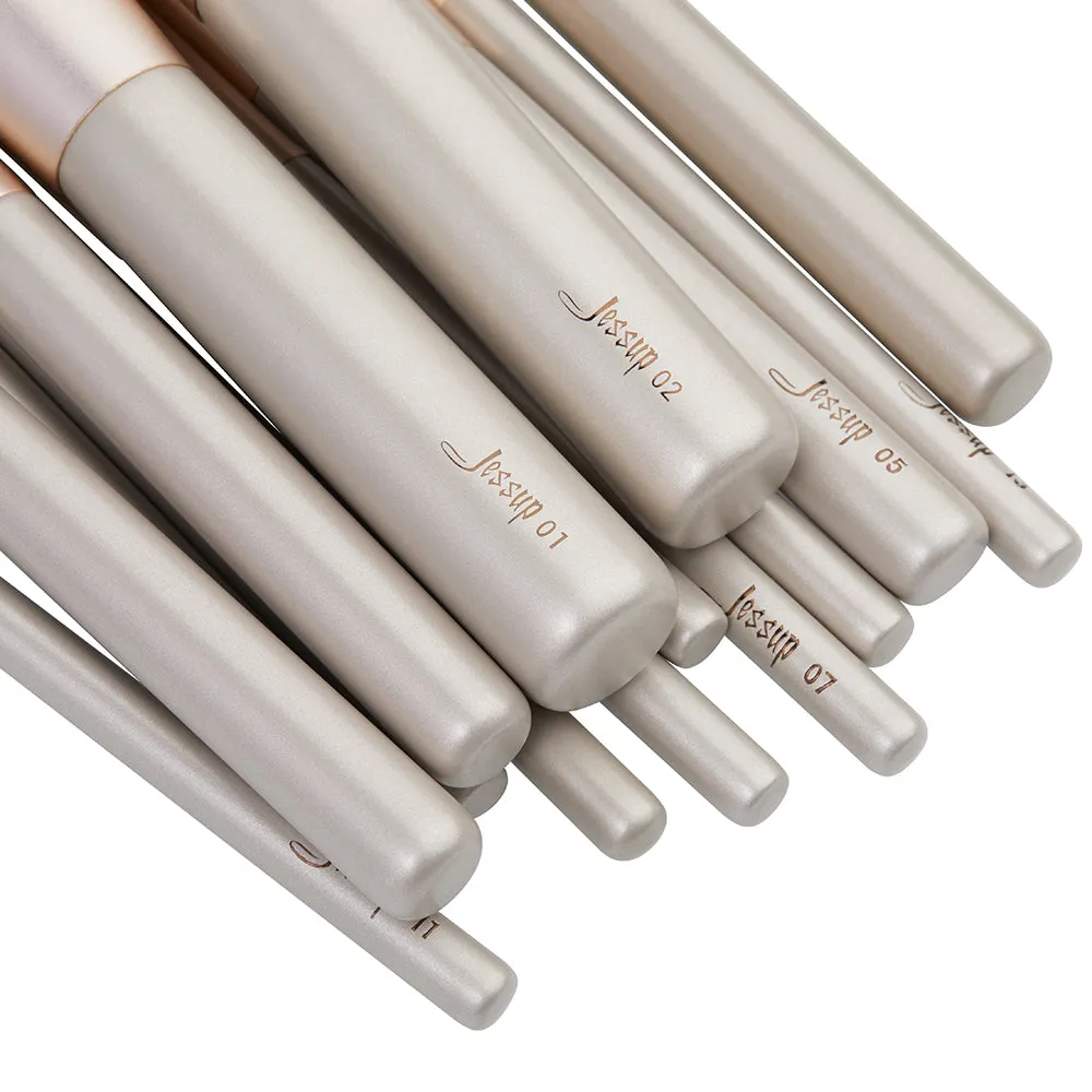Colorful 15pcs Makeup Brush Set T255