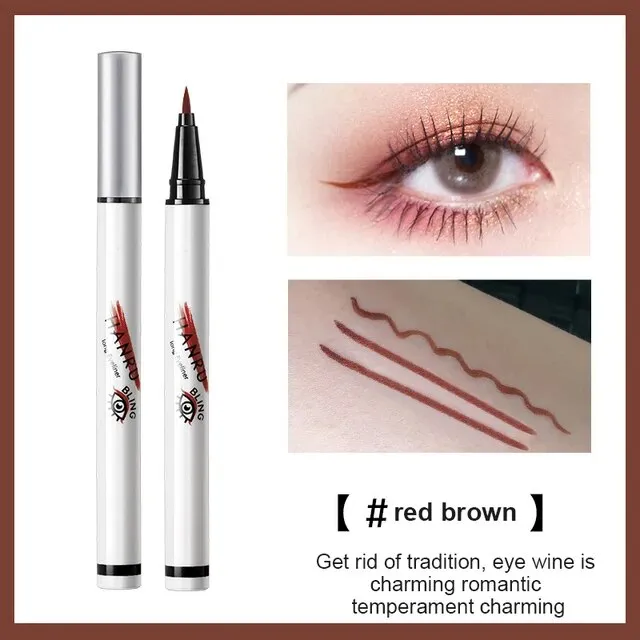 Colorful Long-lasting Liquid Eyeliner Pen Waterproof Fast Pencil Cosmetic Double-ended Eye Liner Smooth MakeUp Tools