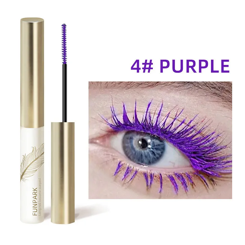 Colorful Waterproof Mascara for Bold Extended Eyelashes