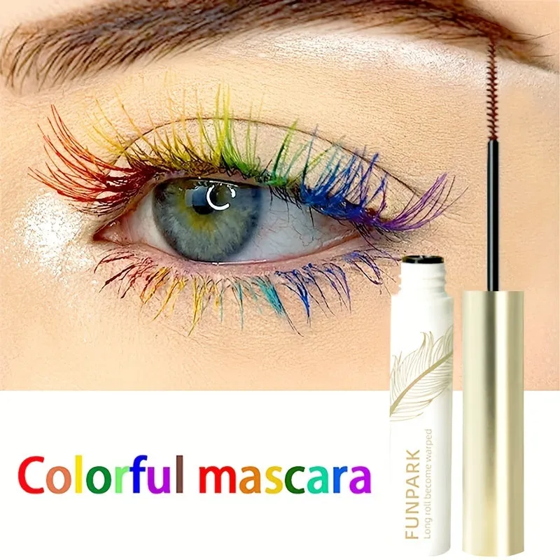 Colorful Waterproof Mascara for Bold Extended Eyelashes