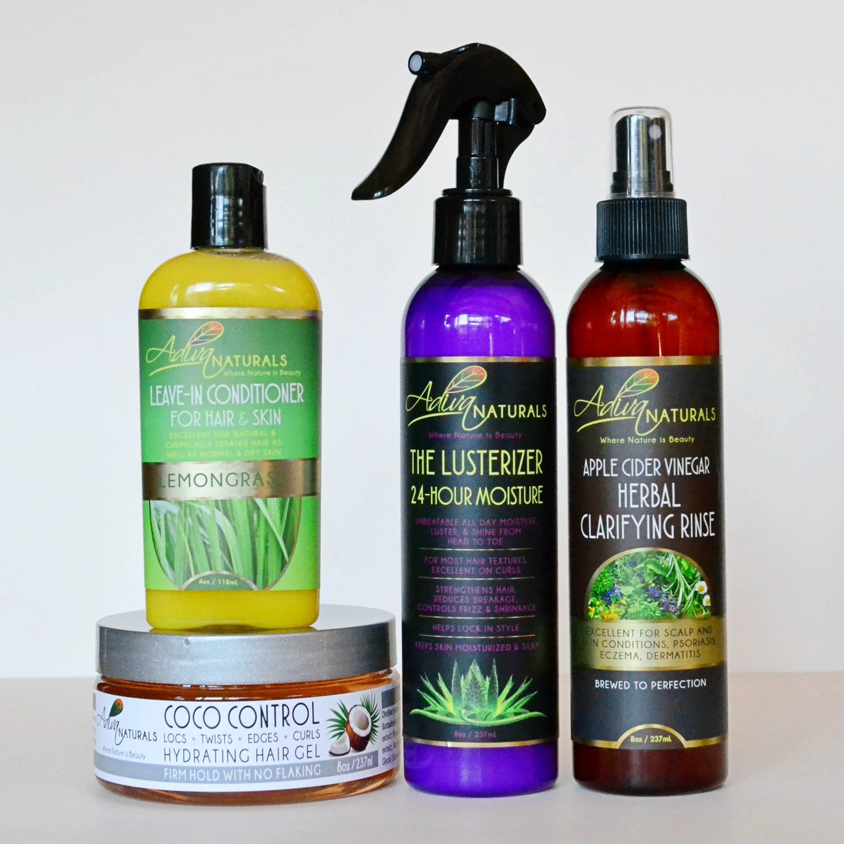 Complete Loc Care Kit: Adiva Naturals' Ultimate Hair & Skin Essentials (2 sizes | 5 Flavors)