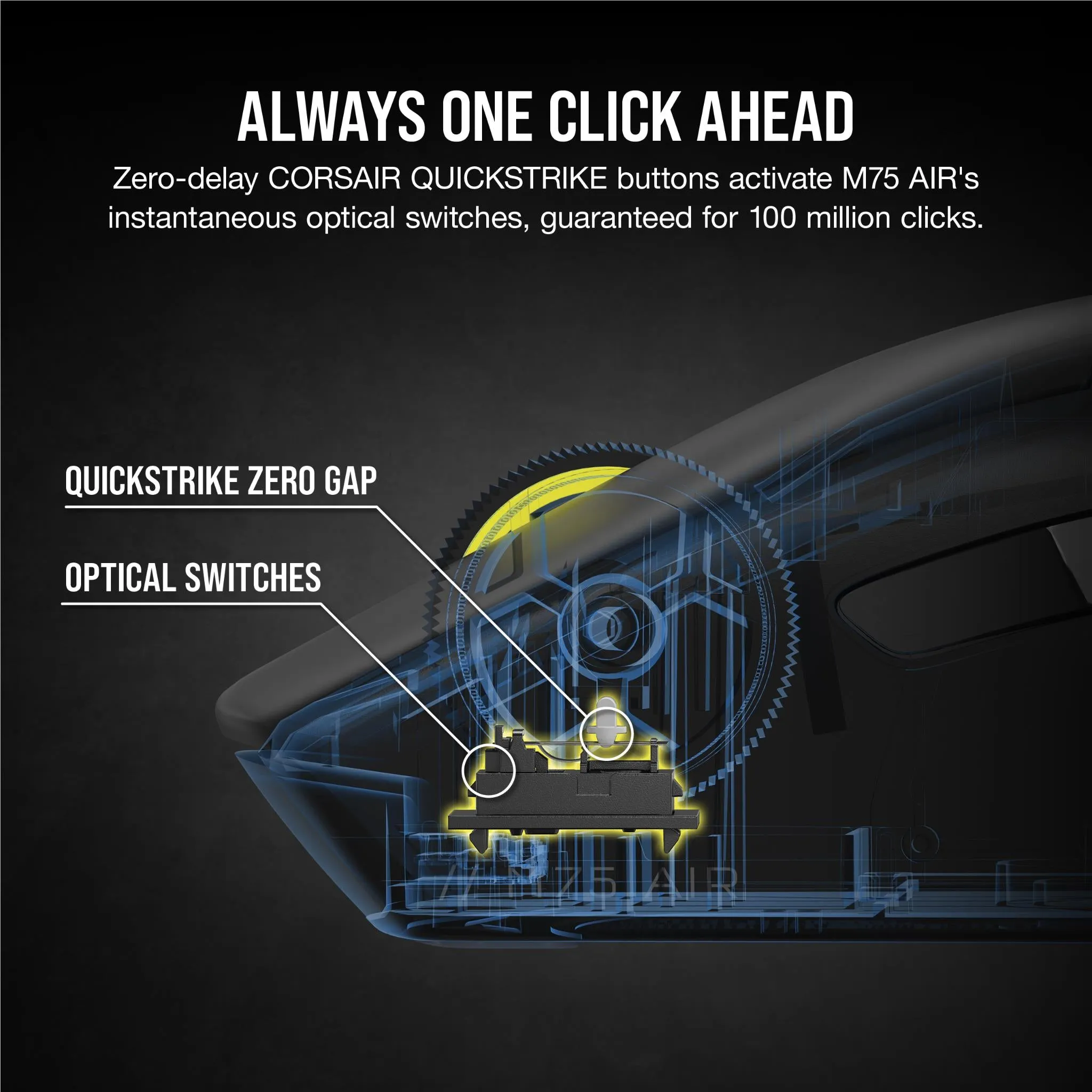 Corsair M75 AIR Wireless RGB Gaming Mouse