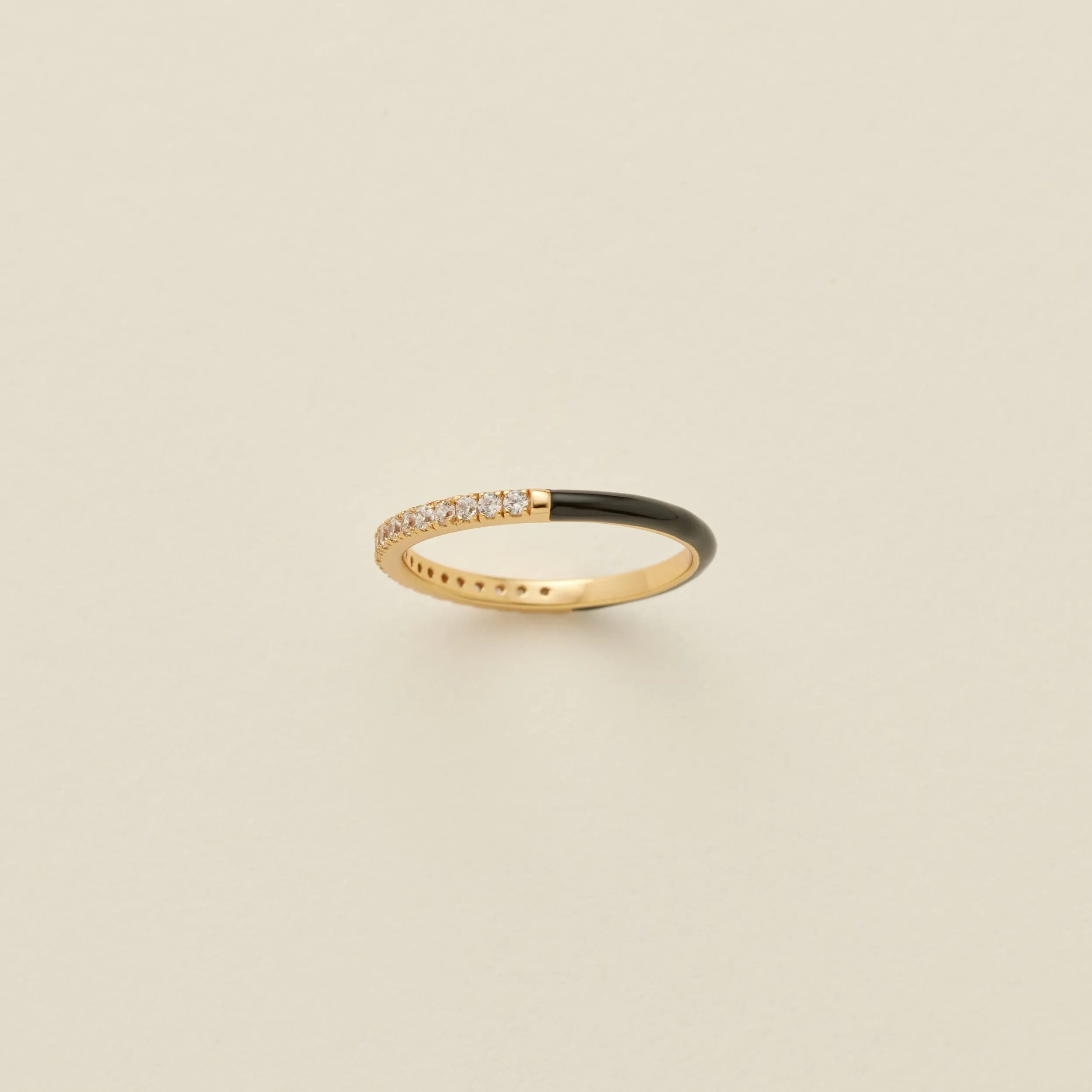 CZ Enamel Ring | Final Sale