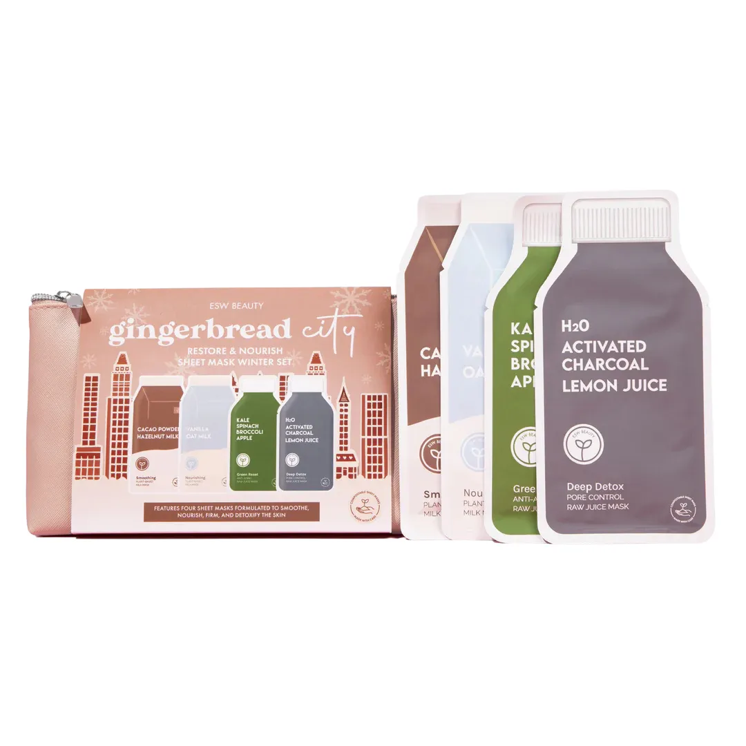 Gingerbread City Restoring & Nourishing Sheet Mask Set