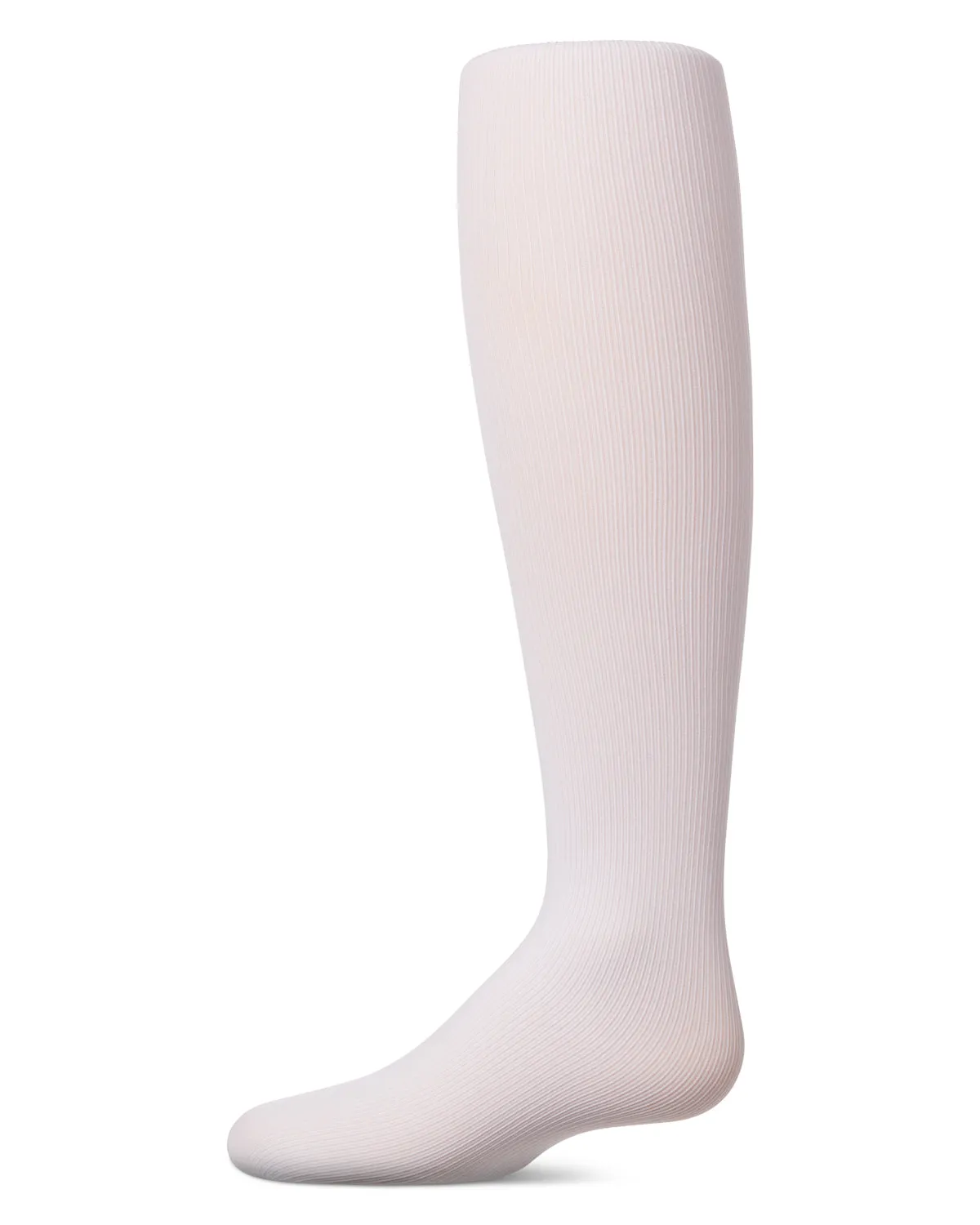 Girls' Elegant Ribbed Nylon Tights