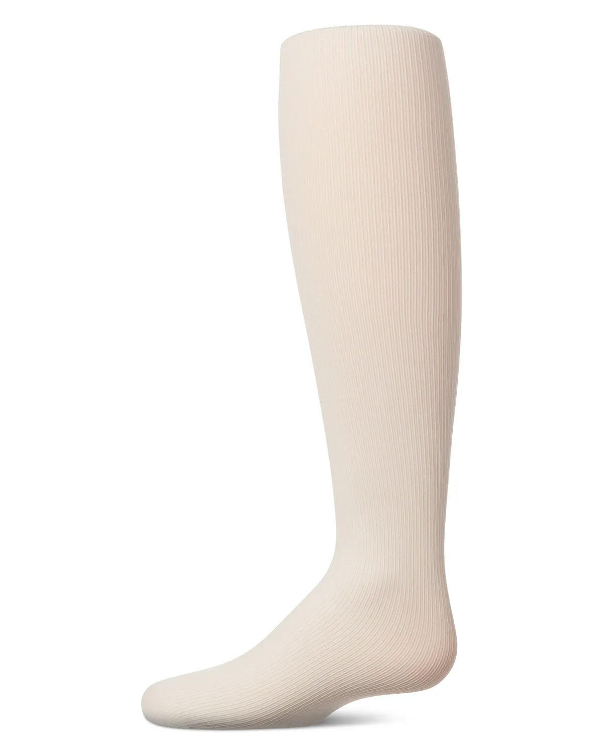 Girls' Elegant Ribbed Nylon Tights