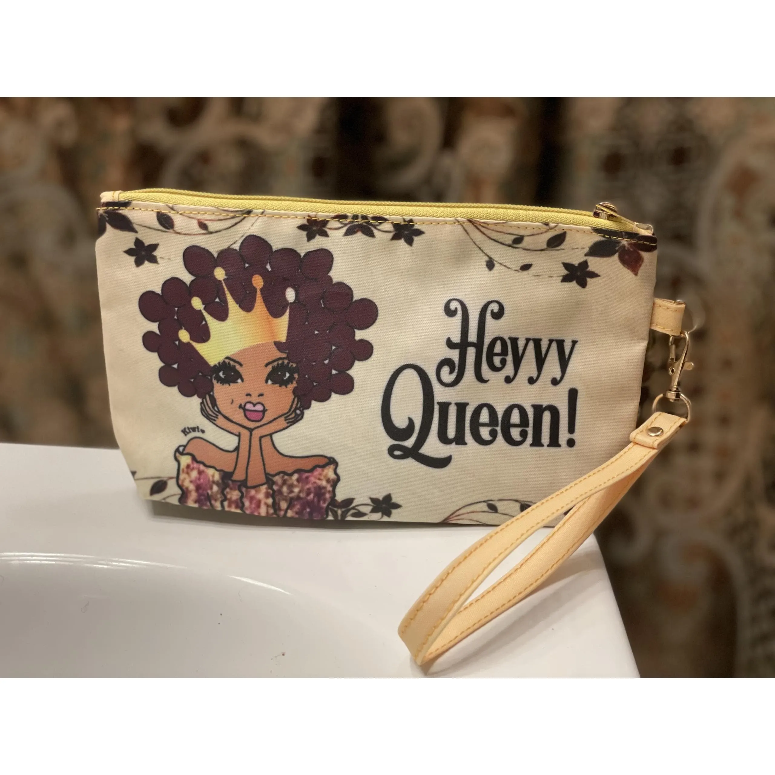 Heyyy Queen Cosmetic Pouch