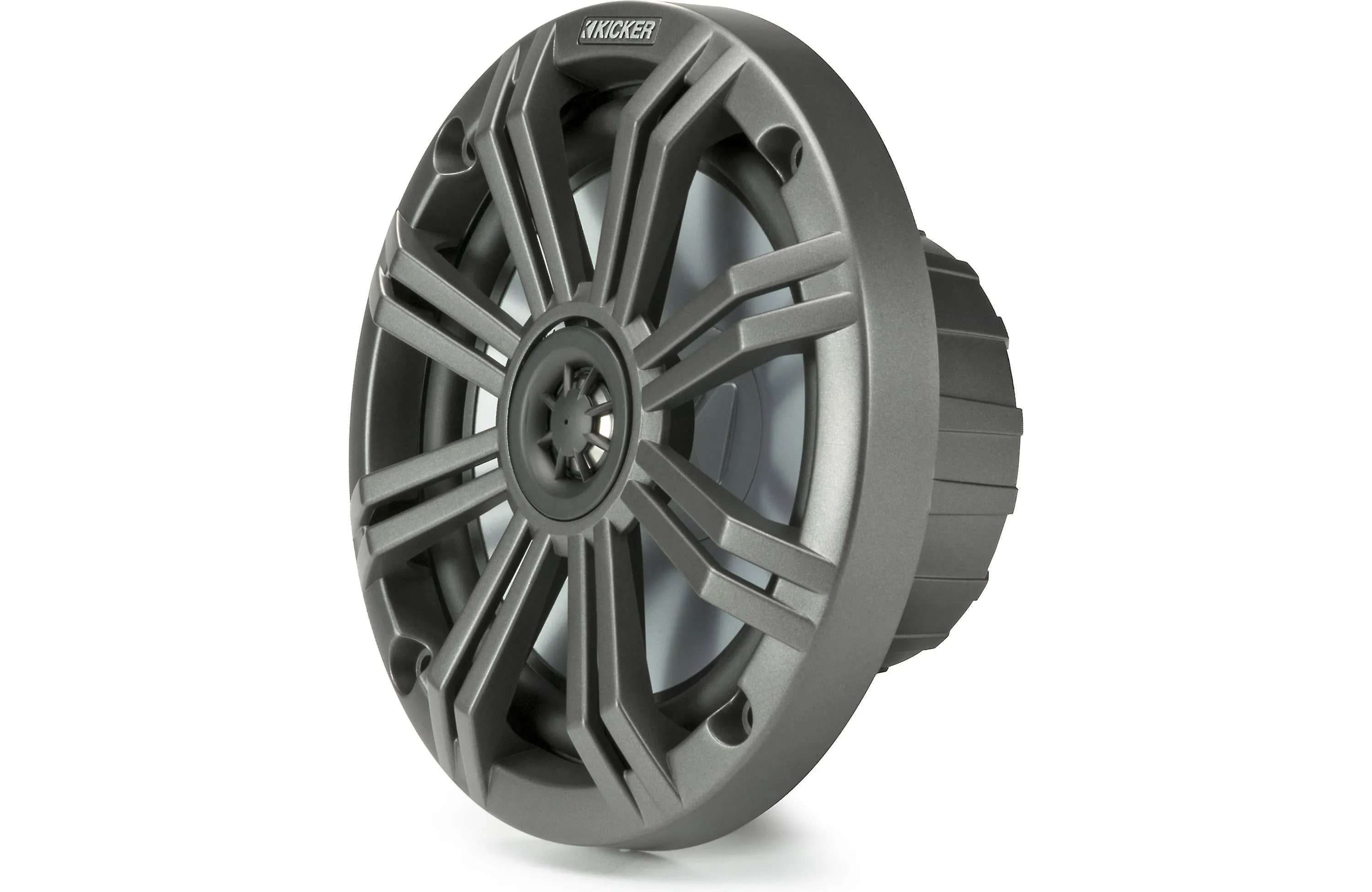 Kicker 45KM654 6-1/2" Marine Speakers With Charcoal And White Grilles (Pair)