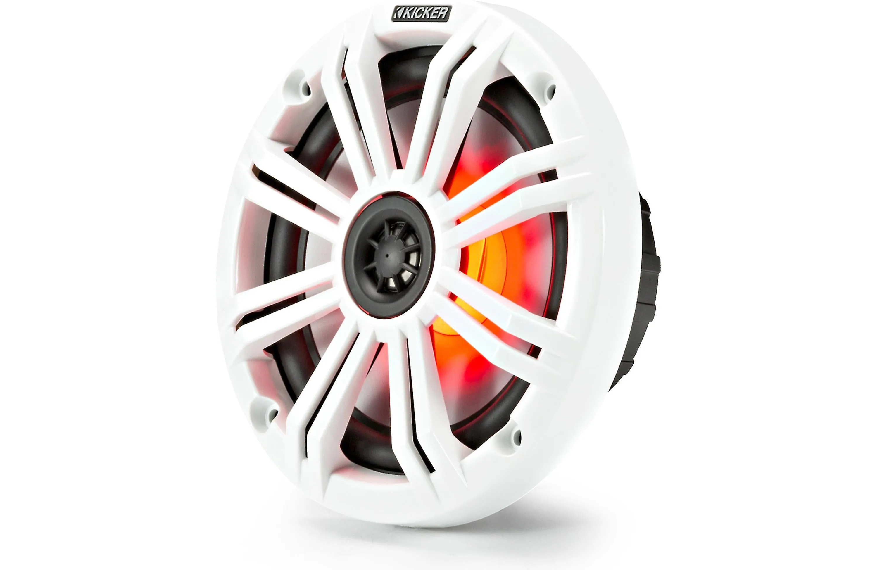 Kicker 45KM654L 6-1/2" 2-Way Marine Speakers With LED Lighting