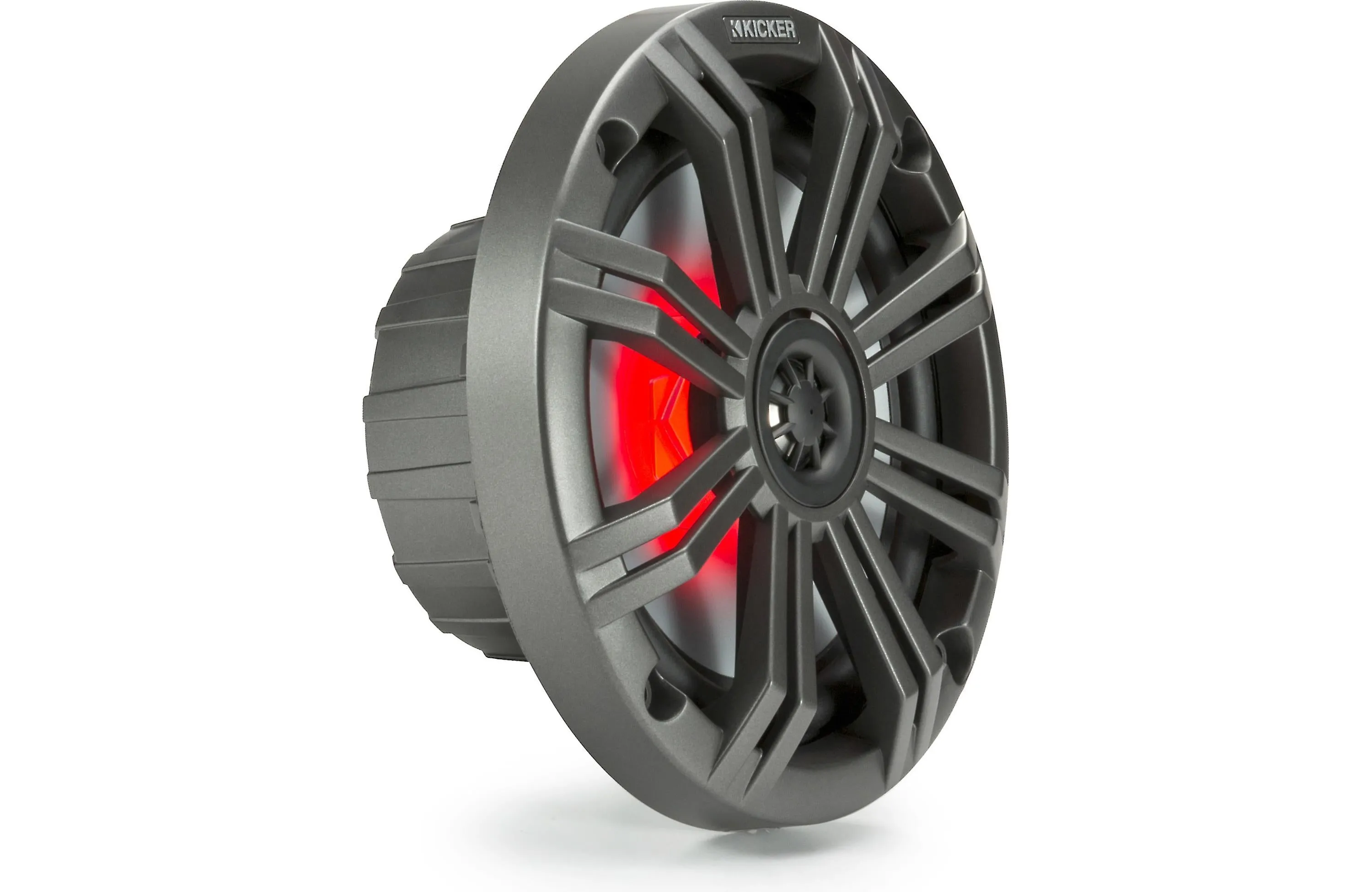 Kicker 45KM654L 6-1/2" 2-Way Marine Speakers With LED Lighting