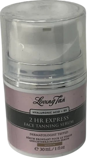 loving tan 2hr Express Face Tanning Serum Medium 30ml