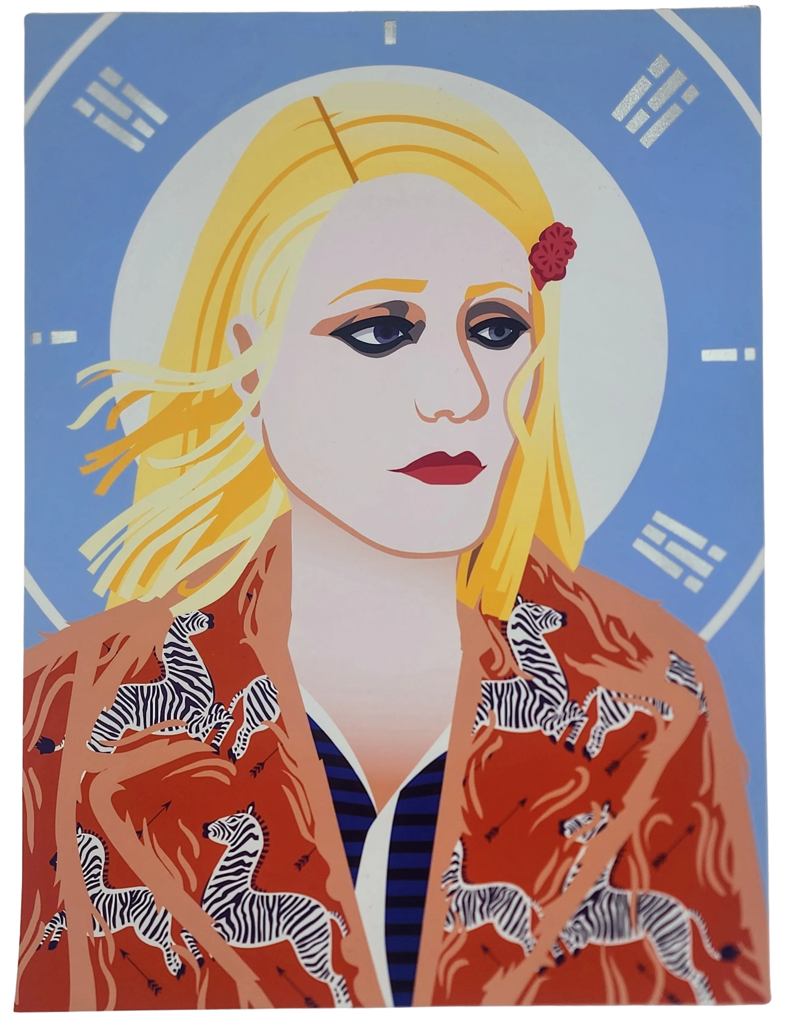 Margot Silver Hand Cut HPM Giclee Print by Kevin Stanton