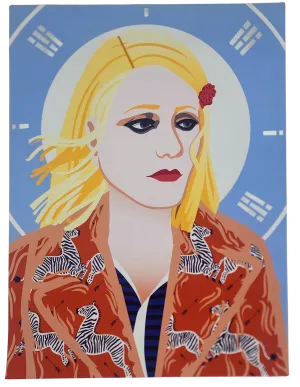 Margot Silver Hand Cut HPM Giclee Print by Kevin Stanton