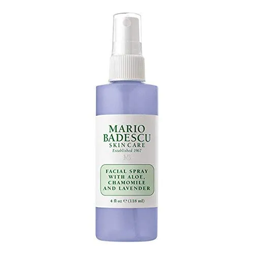 Mario Badescu Spritz Mist and Glow Facial Spray Trio Collection with Cucumber, Rose Water Lavender, Multi-Purpose Cooling Hydrating Face for All Skin Types, 4 Fl Oz (Pack of 3)