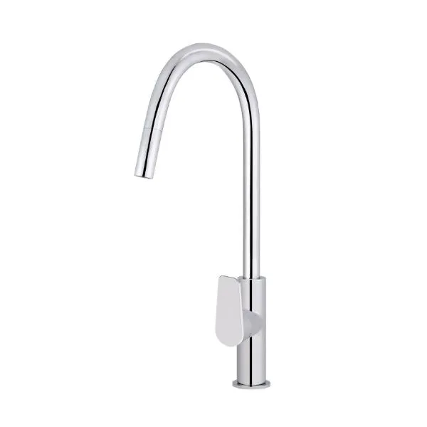 Meir Paddle Round Pull Out Kitchen Sink Mixer Tap Chrome