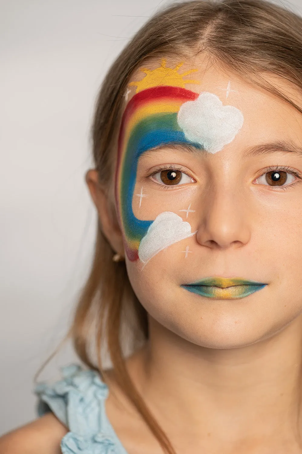 Namaki Natural Face Painting Pencils - 6 colours - Rainbow