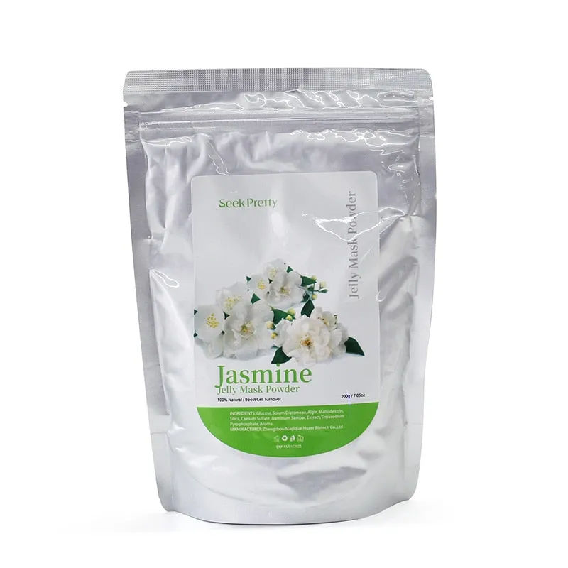 Natural Soft Hydro Jelly Face Mask Powder Series Rose Whitening Aloe Vera Mask DIY Rubber Facial SPA Jelly Mask Facial Skin Care