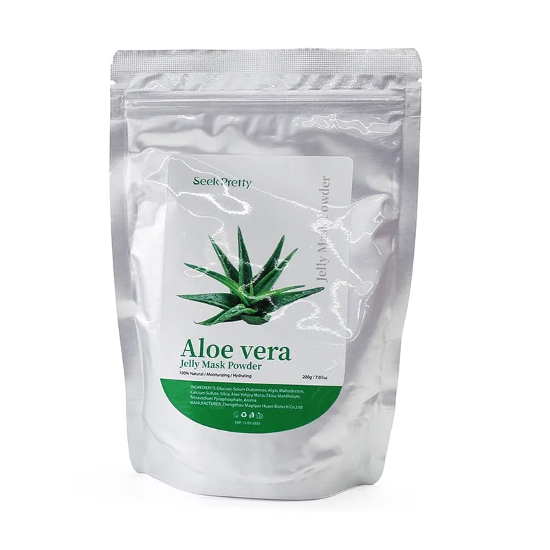 Natural Soft Hydro Jelly Face Mask Powder Series Rose Whitening Aloe Vera Mask DIY Rubber Facial SPA Jelly Mask Facial Skin Care
