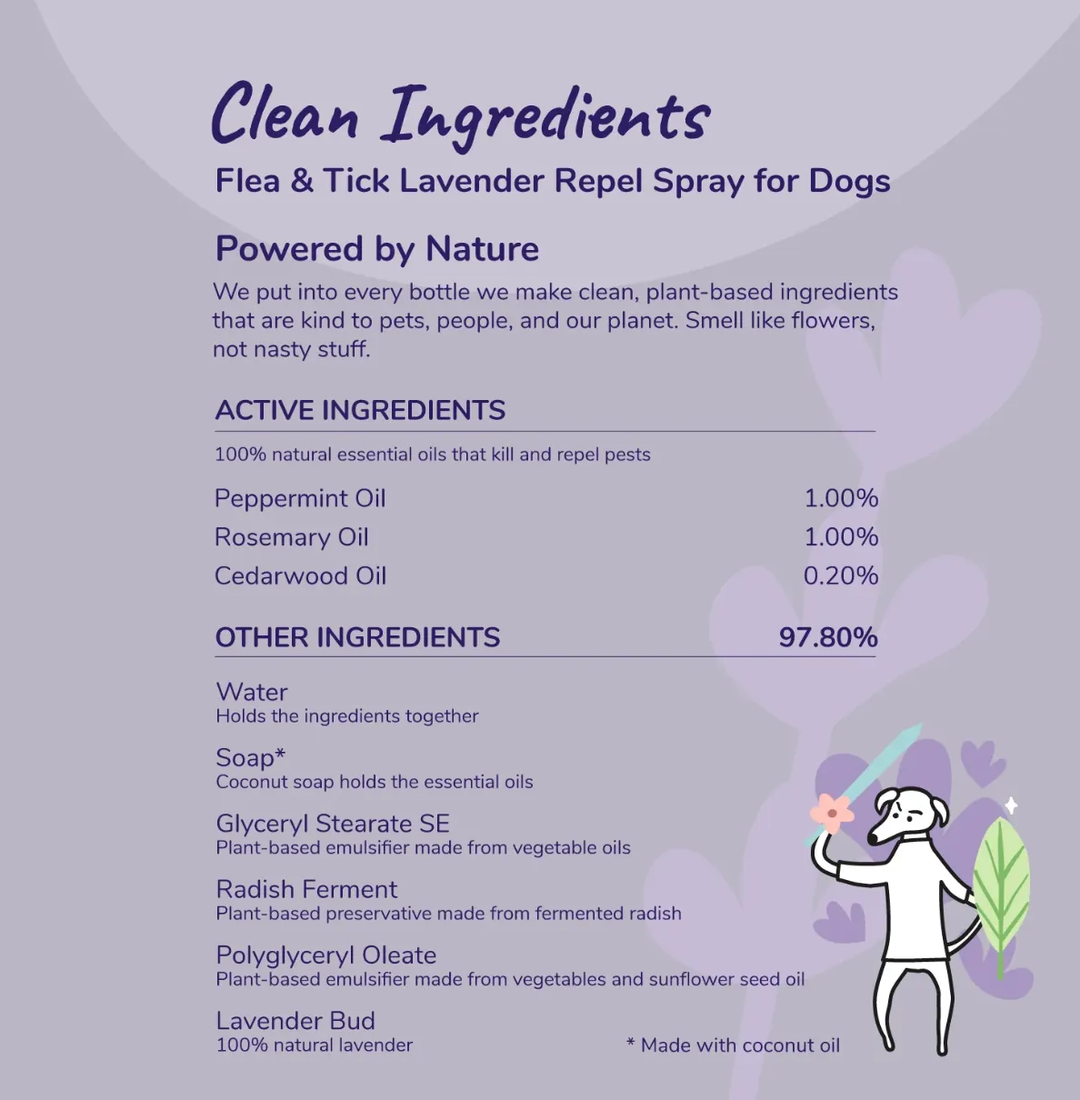 Outdoor Shield Spray - Flea & Tick Lavender Repel