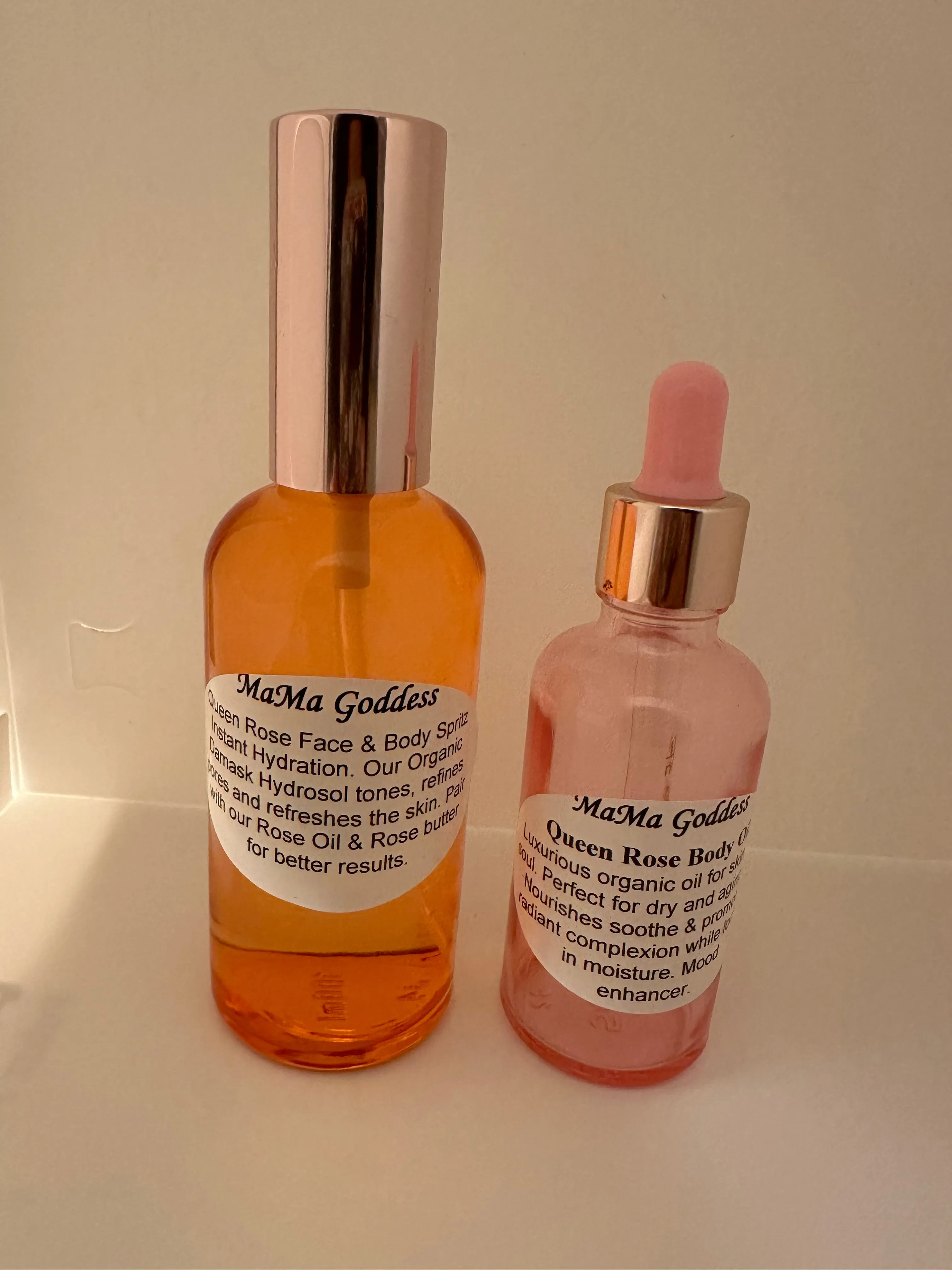 Queen Rose Body Oil & Queen Hydrosol Spritz Package