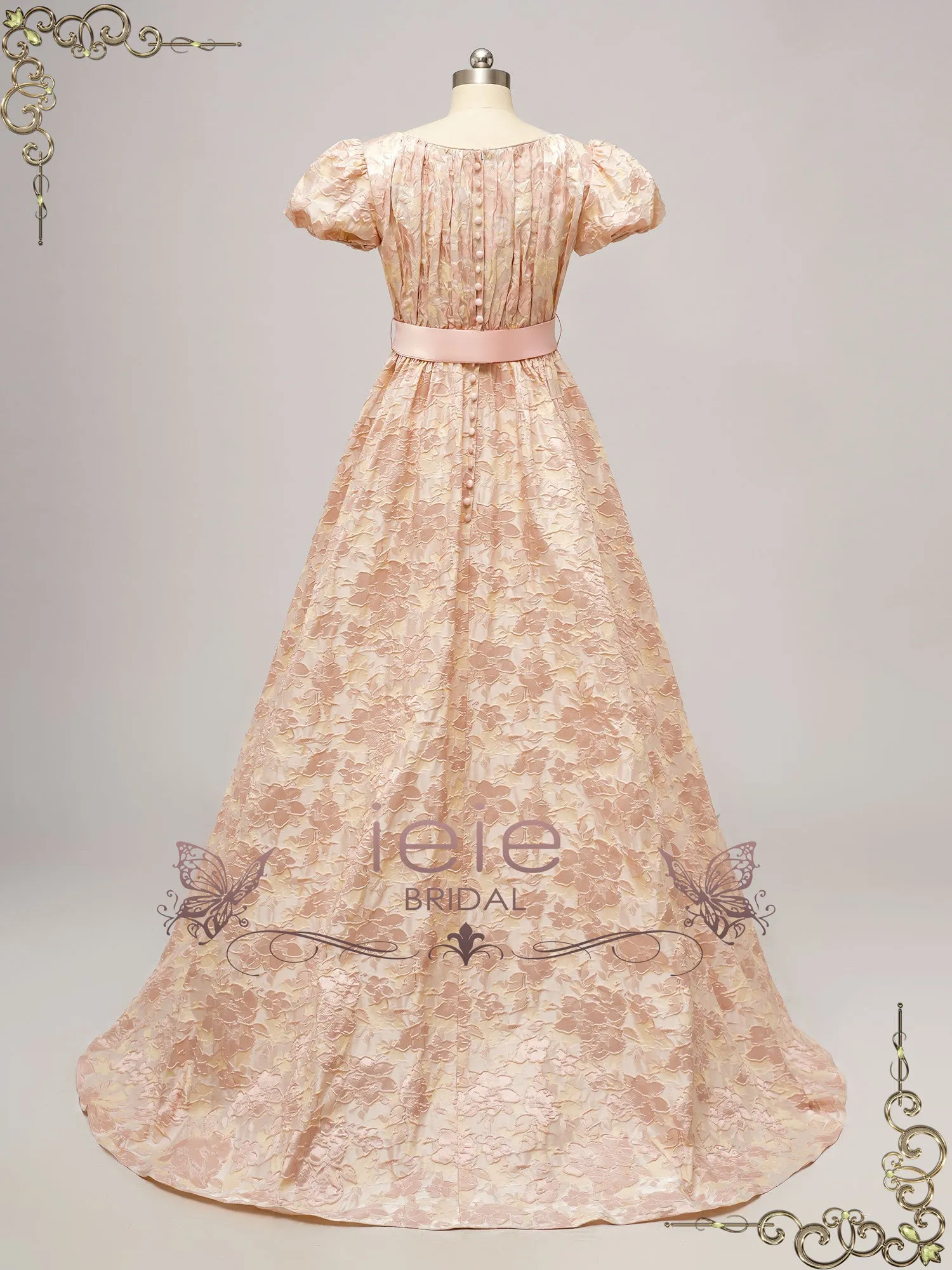 Regency Era Style Empire Waist Formal Ballroom Dance Dress BAILEY