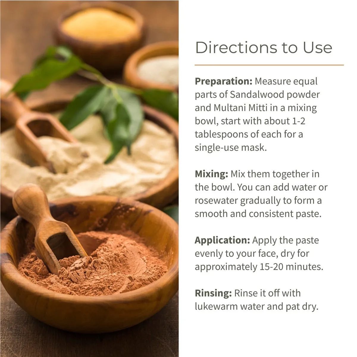 Sandalwood Powder 100g and Multani Mitti 150g- Face Pack Combo