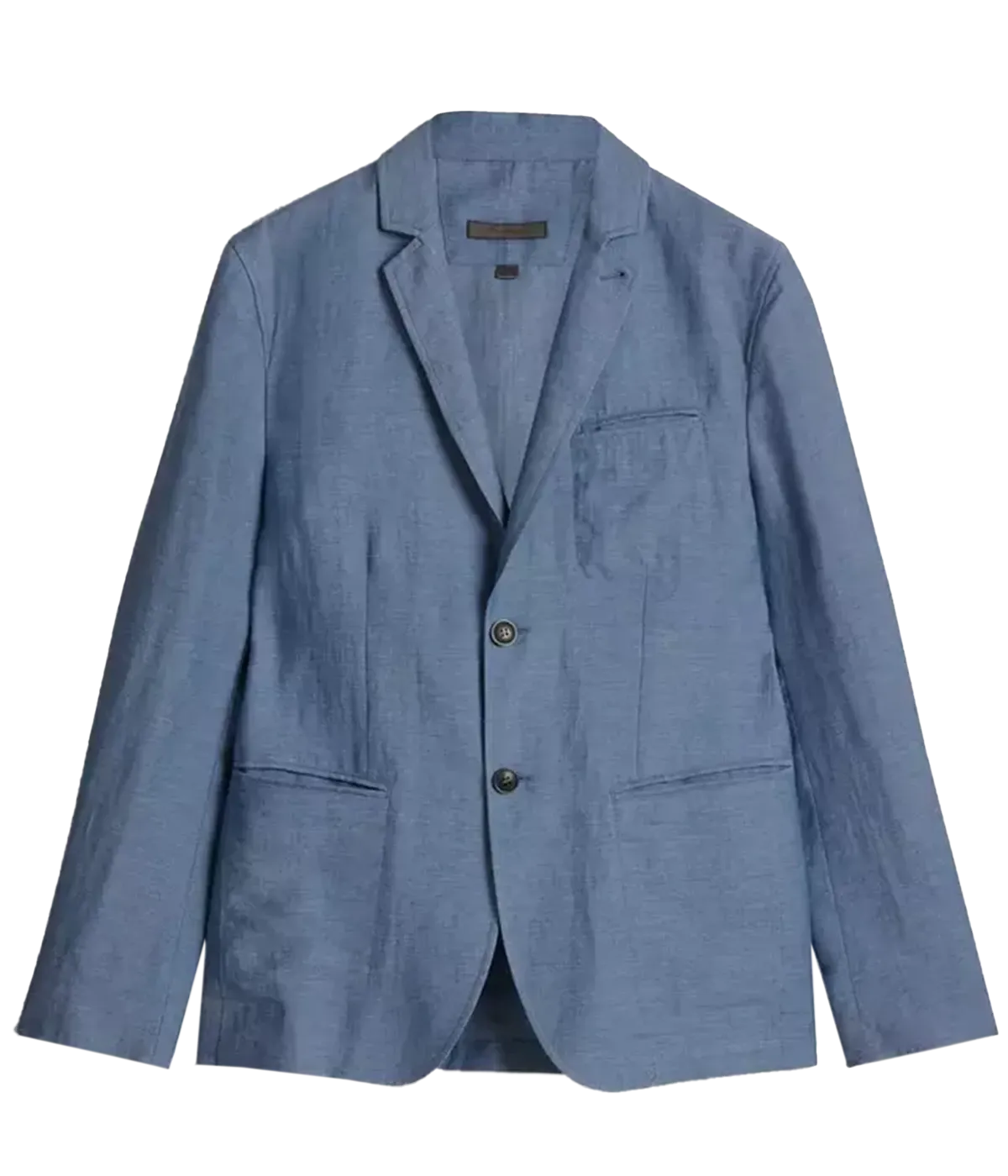 Slim Fit Notch Lapel Jacket in Dutch Blue