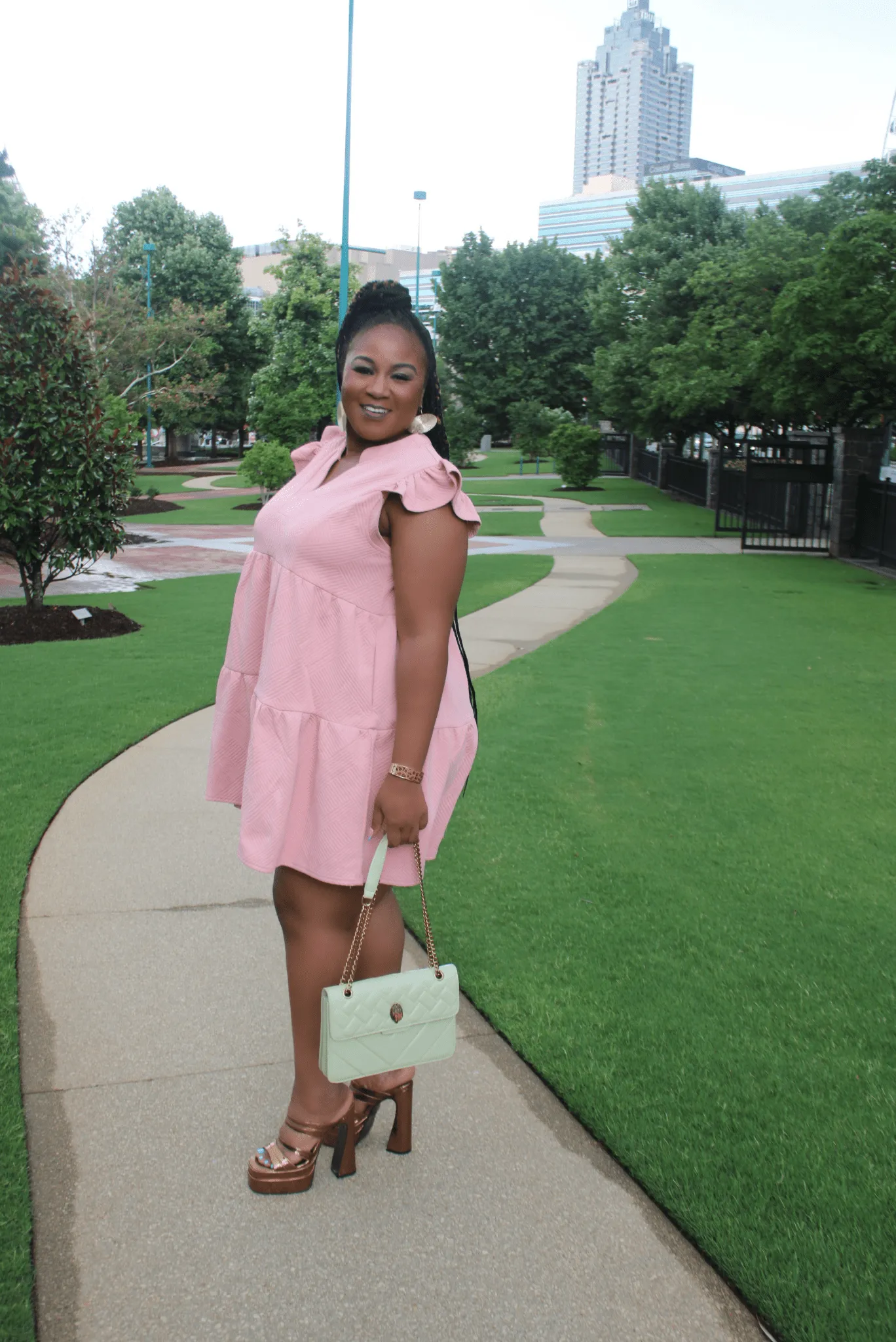 Tay Dress sleeve ditsy dress