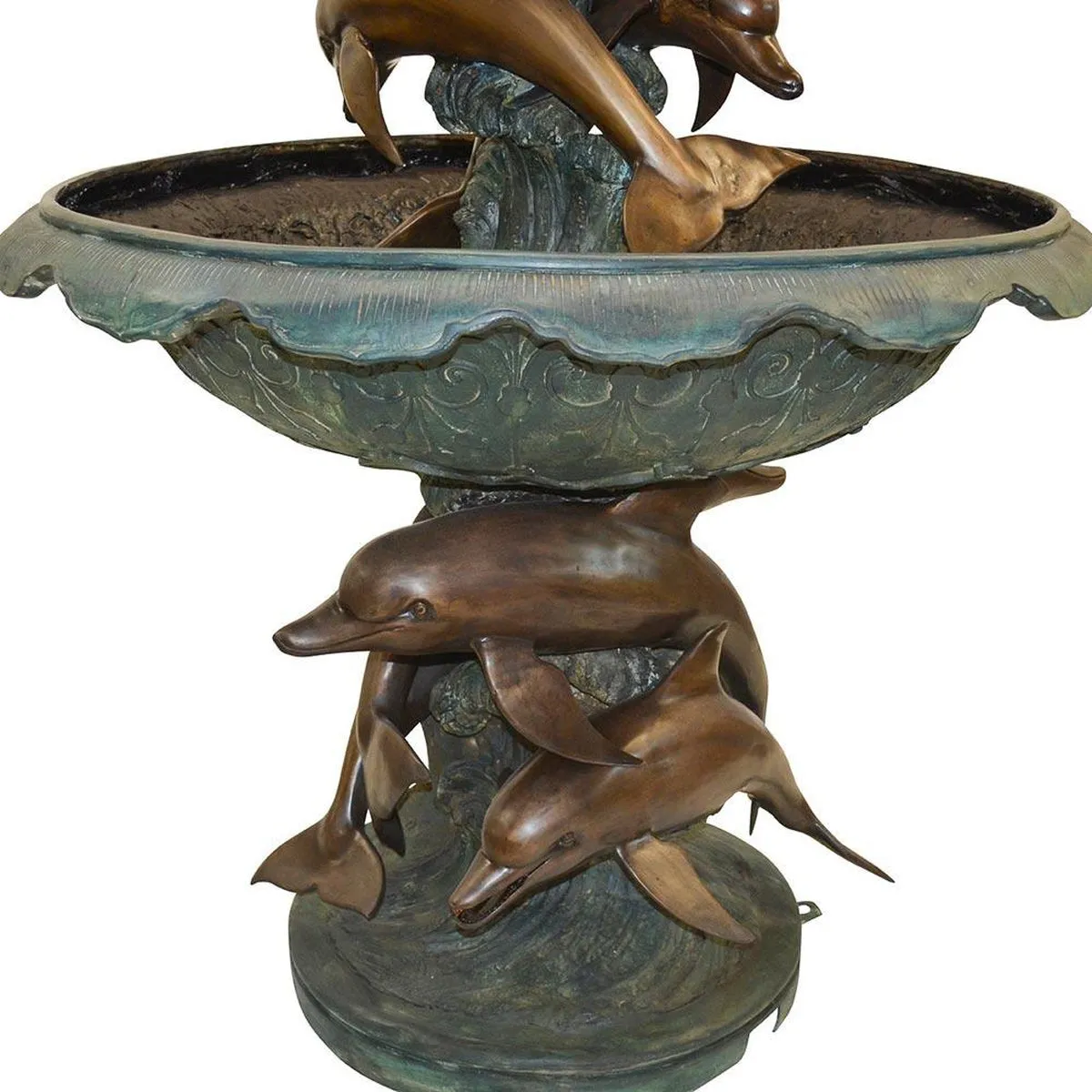 Triple Tier Dolphin Fountain