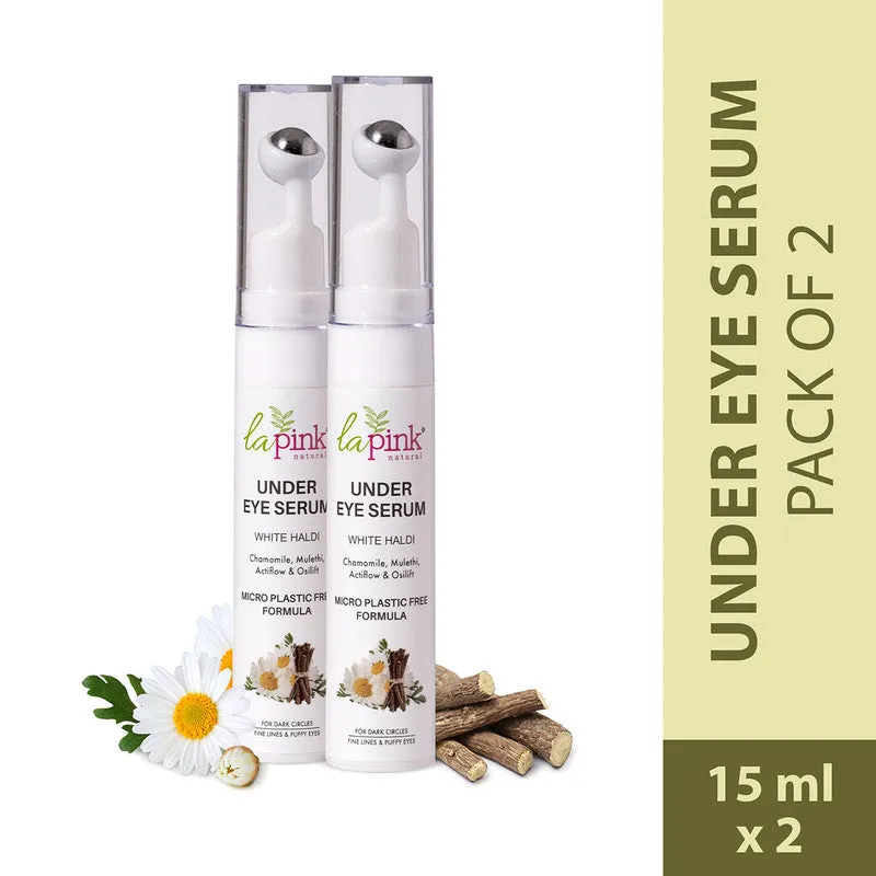 Under Eye Serum | Chamomile & Mulethi | Dark Circles & Puffy Eyes | 15 ml | Set Of 2